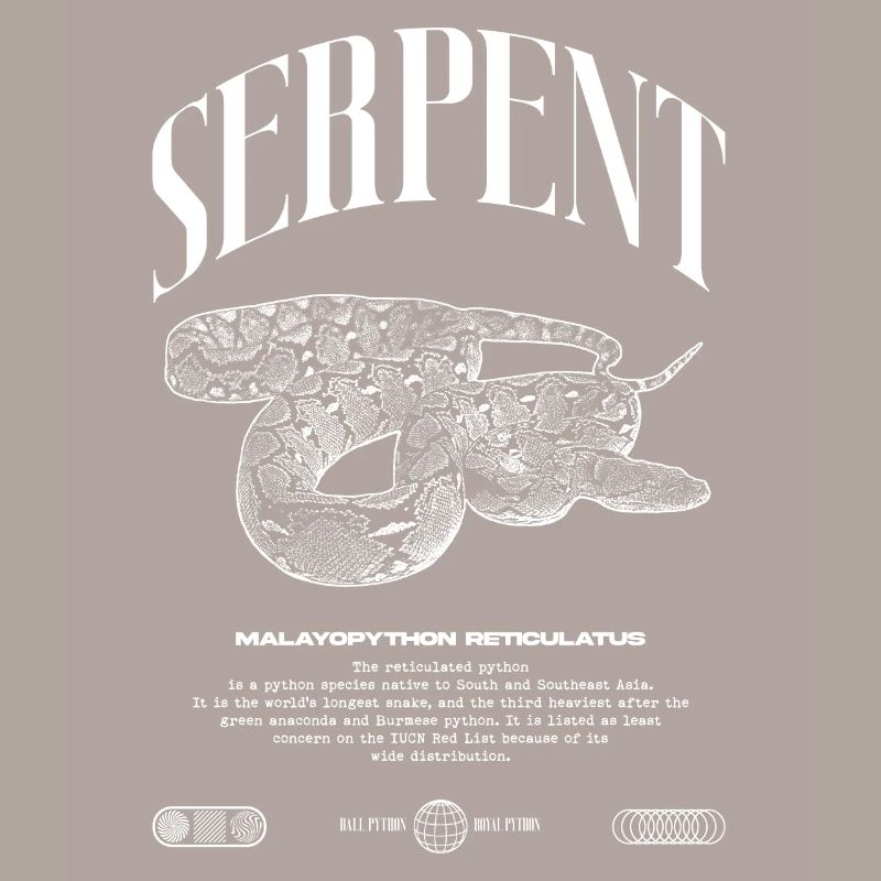 Python réticulé Reptile Keeper Streetwear