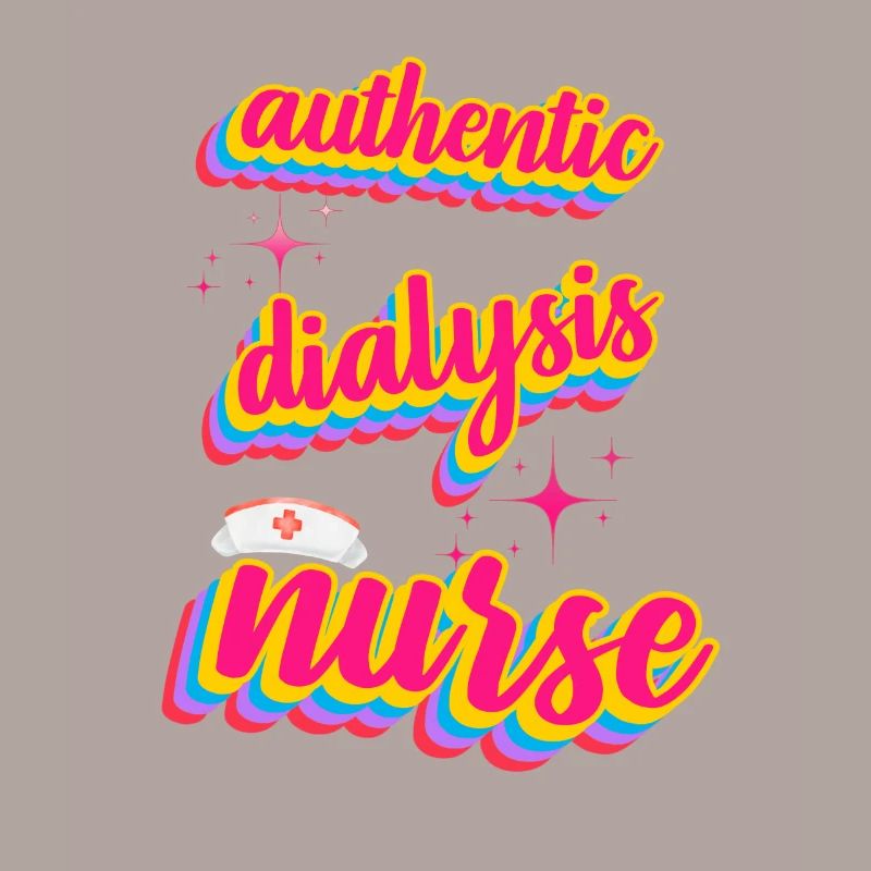 Infirmière de dialyse authentique style rétro
