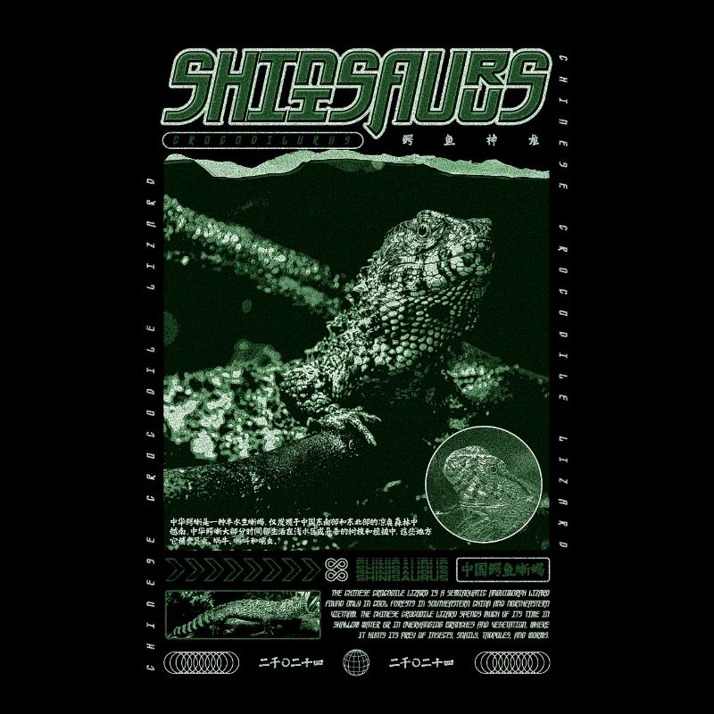 Chinesisches Krokodil Eidechse Shinisaurus Crocodilurus