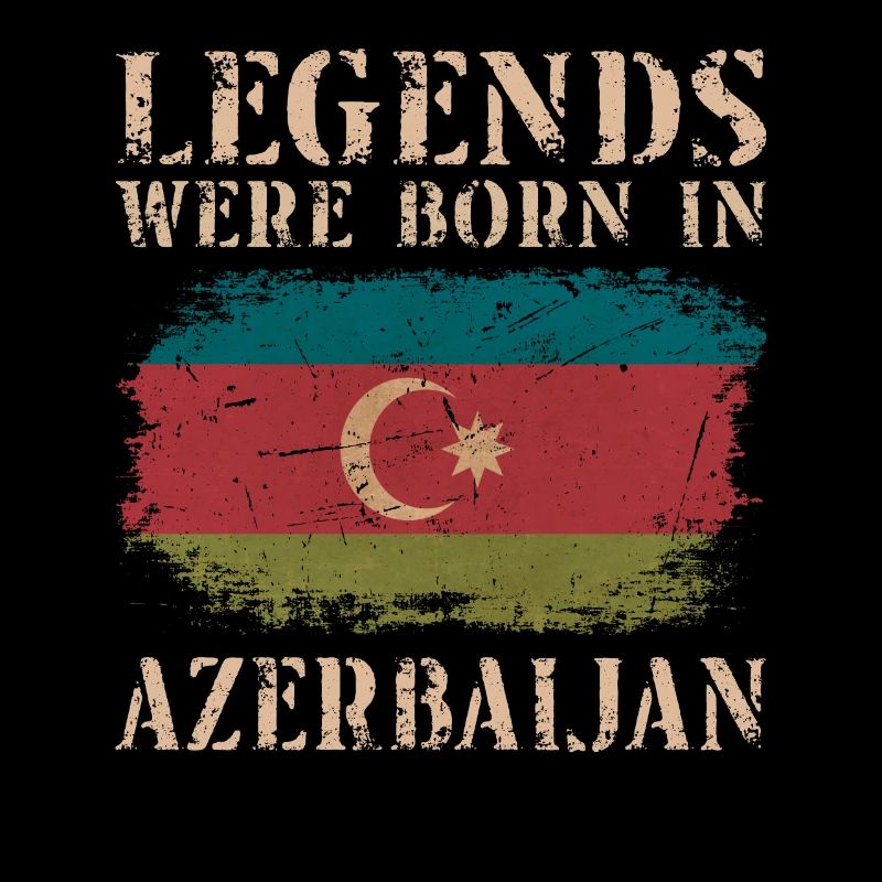 Vintage Design Azerbaïdjan Drapeau