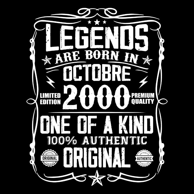 Octobre 2000 Légendes Sont Nées En Octobre 2000