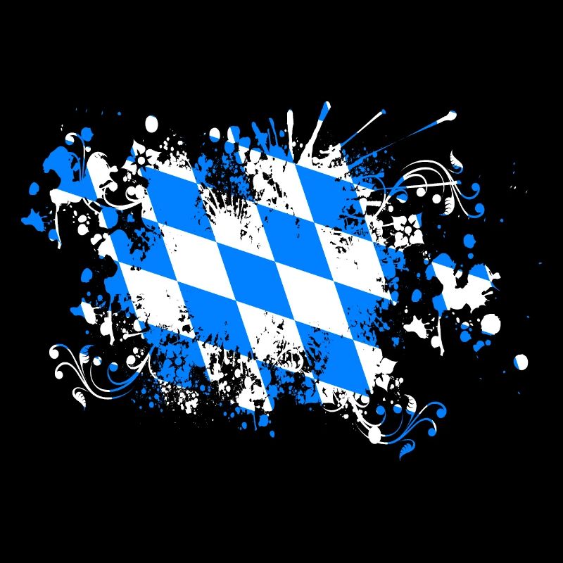 Bavière drapeau splash de peinture bavaroise bavaroise