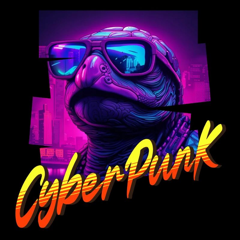 Cyberpunk-Schildkröte
