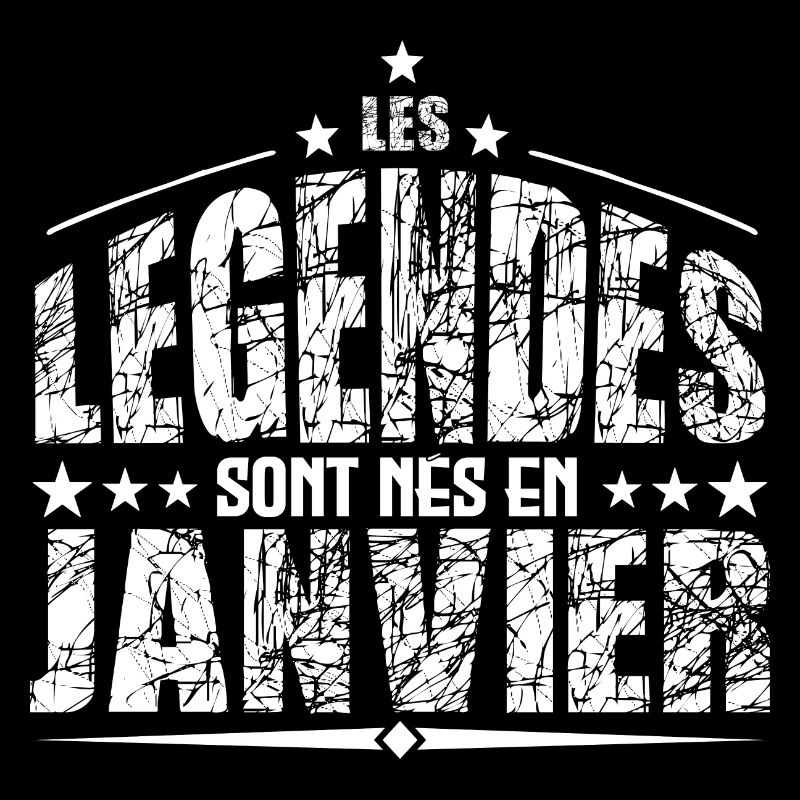 Janvier | les Légendes sont nés en Janvier Anniver