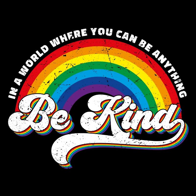 Be Kind LGBT Regenbogen