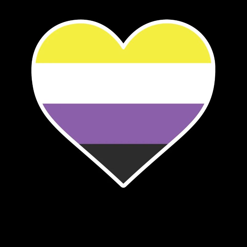 LGBT-Herz - LGBTQIA Non Binary