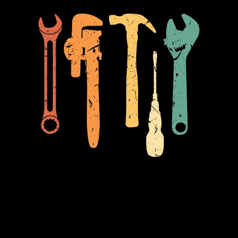 Mechaniker Vintage Retro Tools Fix Stuff