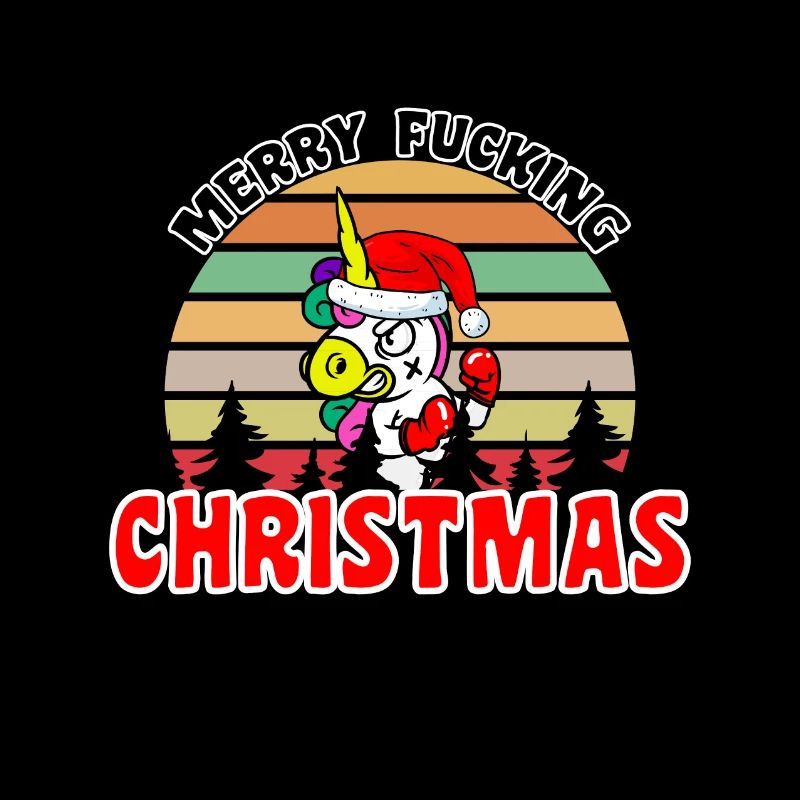 Joyeux De Noël Licorne Drôle