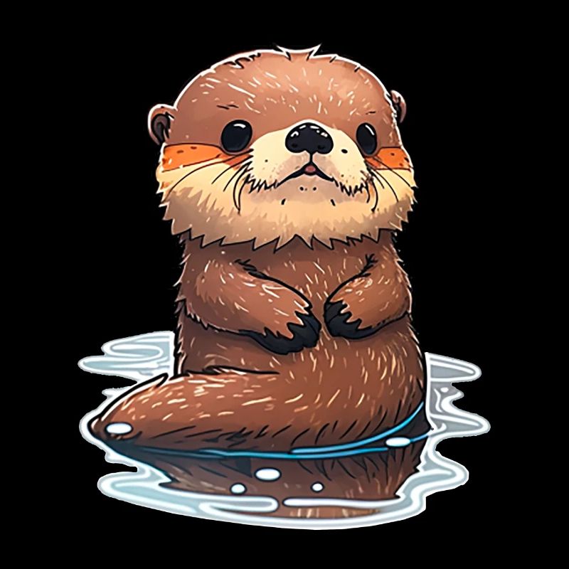 schwimmender Otter