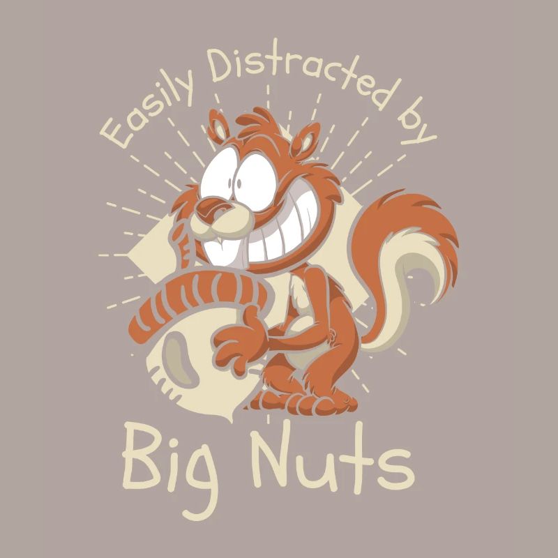 Easily Distracted By Big Nuts Squirrel