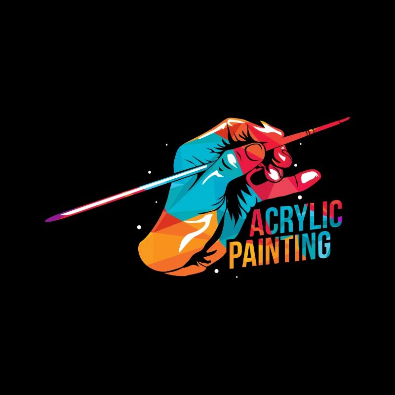 Polygone de peinture acrylique