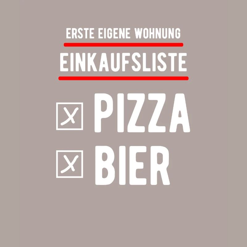 Eigene Wohnung Pizza und Bier Einweihungsgeschenk