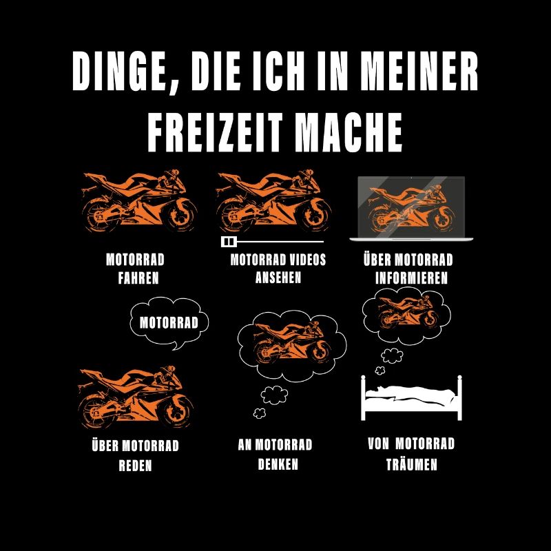 Dinge, die ich in meiner Freizeit mache Motorrad