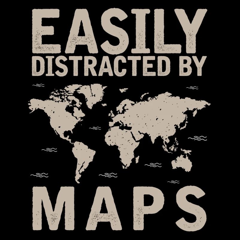 Cards, Map, Read Map, Distracted By Cards