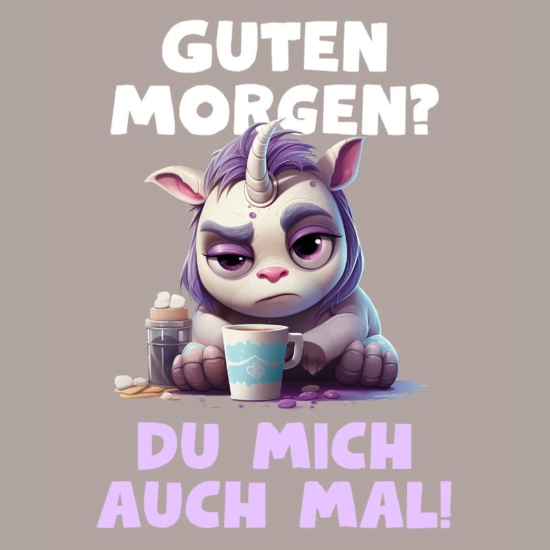 Lustiger Einhorn Spruch Kaffee Müde Langschläfer