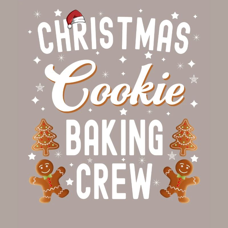 Équipe de cuisson de biscuits de Noël