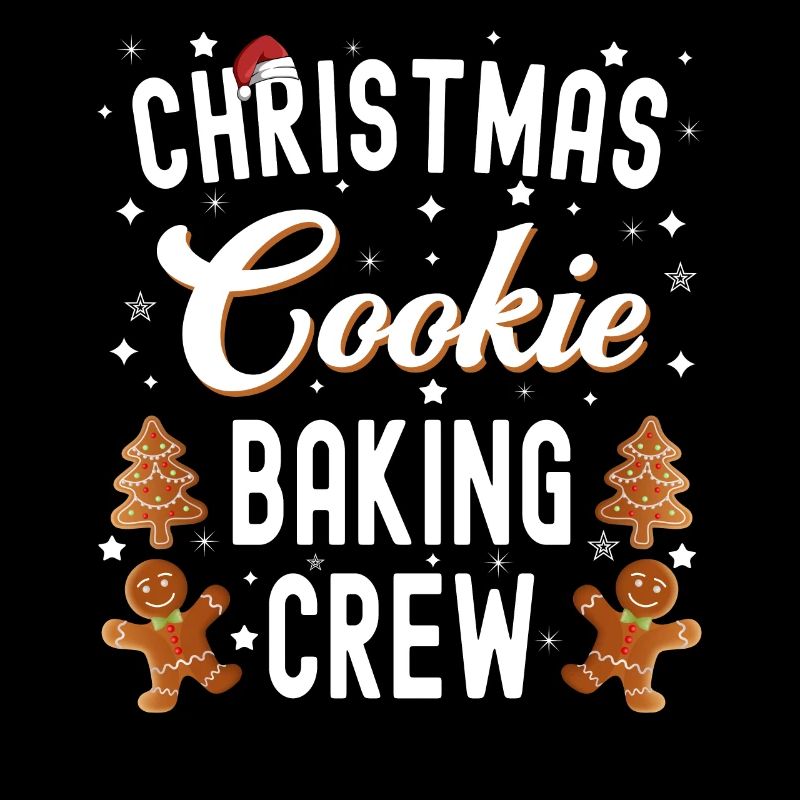 Équipe de cuisson de biscuits de Noël