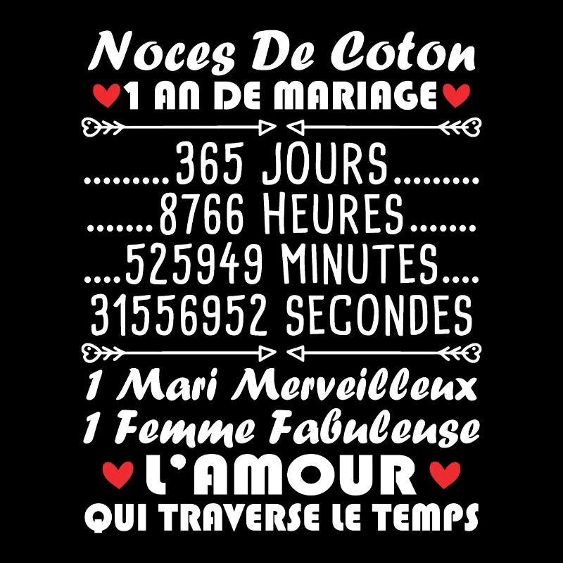 Noces De Coton 1 An De Mariage
