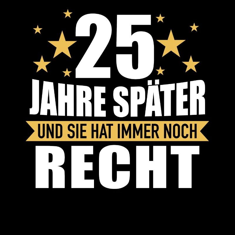 25 Hochzeitstag Jahrestag Ehemann Ehefrau