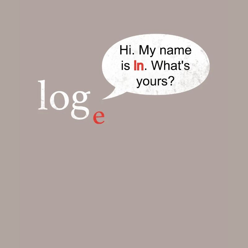 Math Logarithm Log ln Joke Professeur Mathématiques