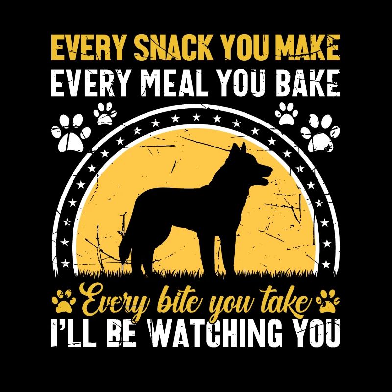 Chiens - Chaque collation que vous préparez, je vous surveillerai !