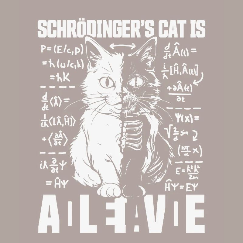 SCHRÖDINGER'S CAT DEAD AND ALIVE QUANTUM PHYSICS