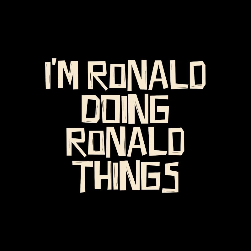 I'm Ronald doing Ronald things