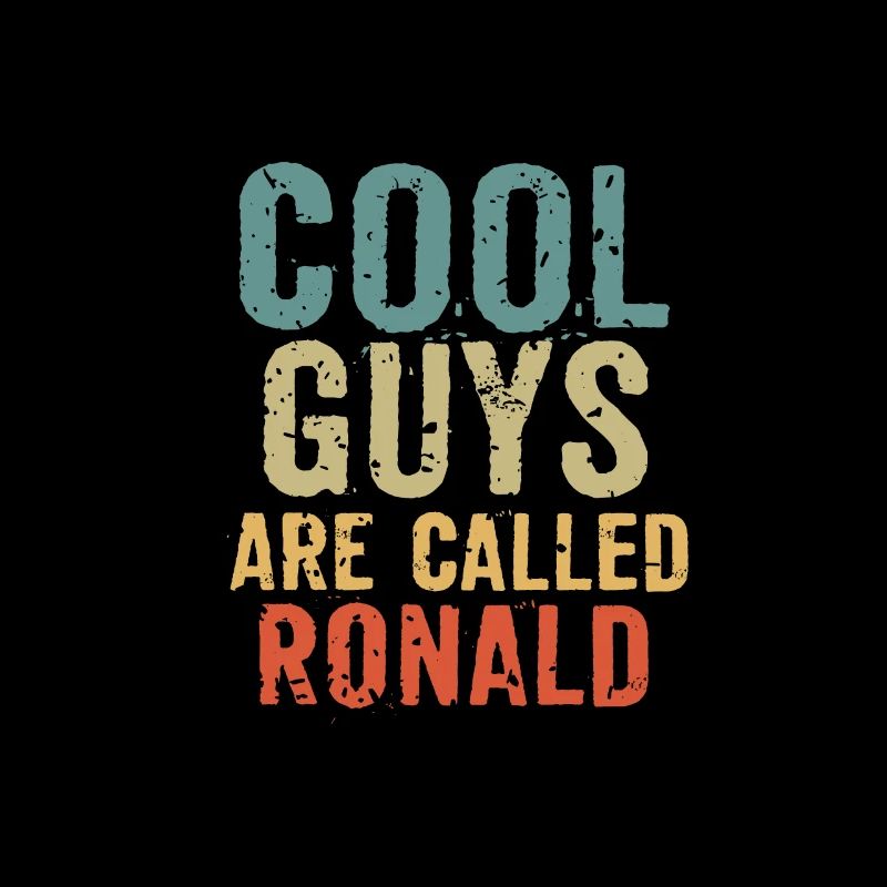 Cool guys are called ronald