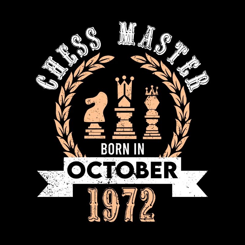 52e anniversaire pour les joueurs d’échecs 1972 octobre