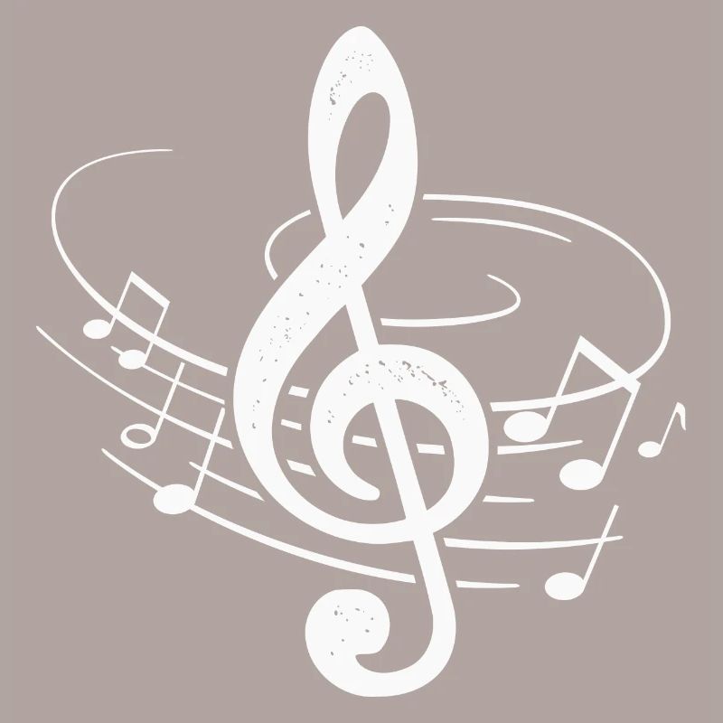 Musiciens Violon Clés Partition Notes