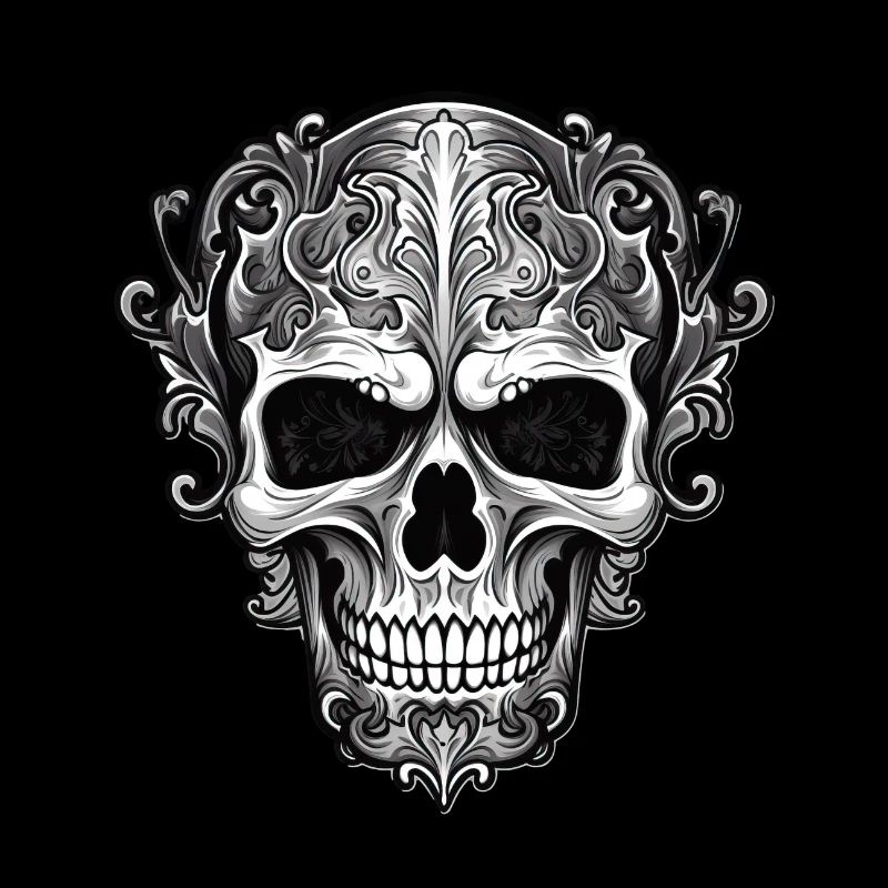 Goth Gothic Skull Mystical Skull Horror