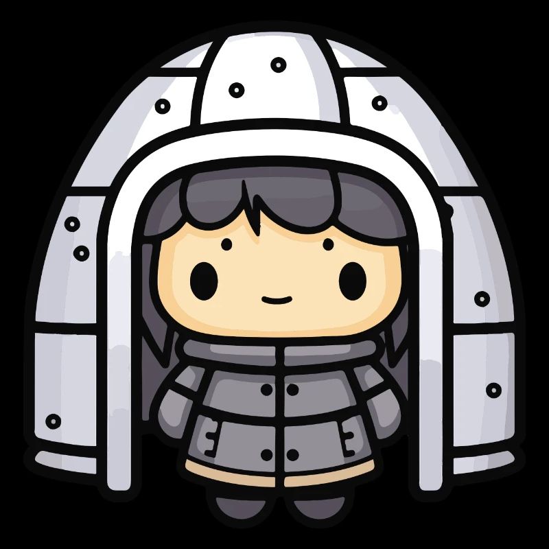 Iglu Eskimo Winter Comic