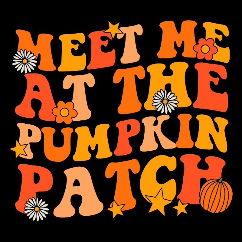 Meet me at the pumpkin patch groovy fall