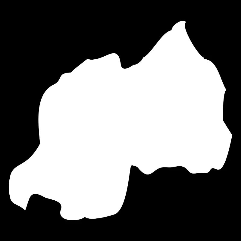Rwanda map flag