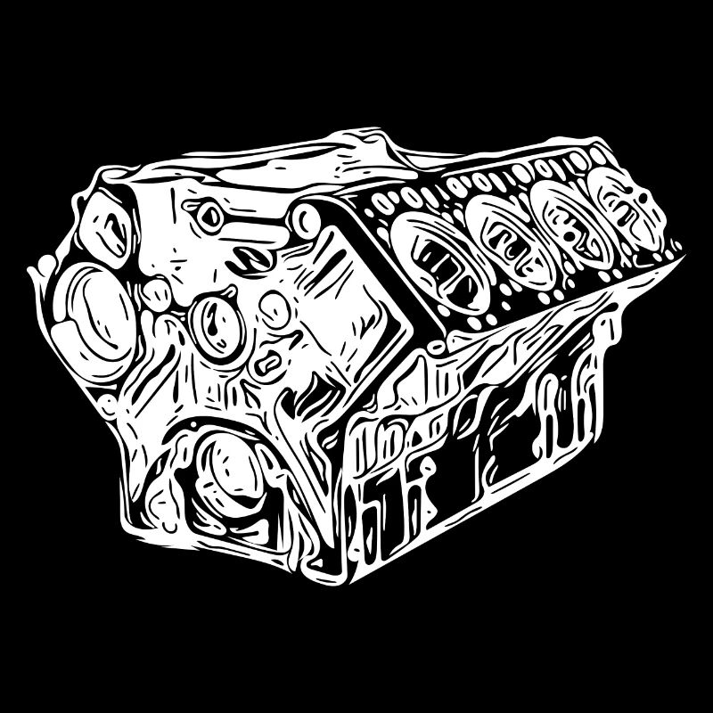 Car Cylinder Engine Block Displacement Fan