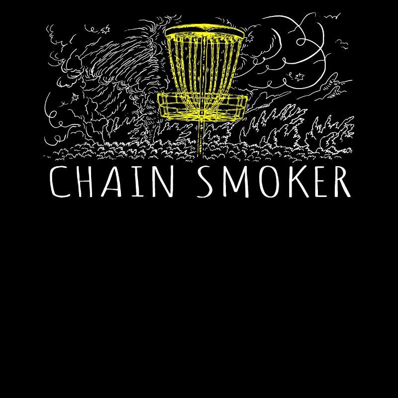 Retro Sunset Chain Smoker Disc Golf