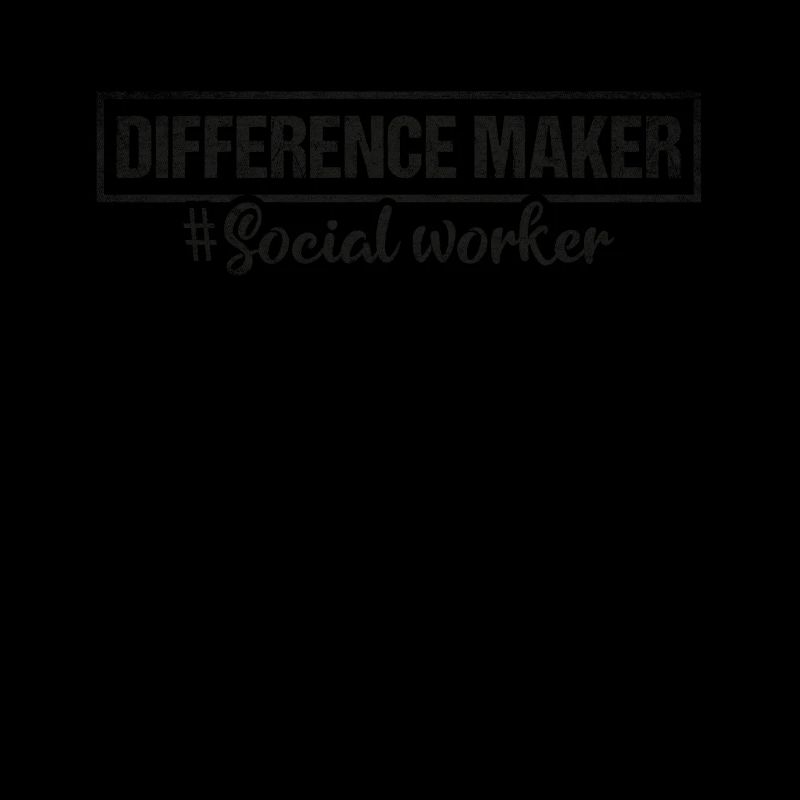 Travailleur social fier de Difference Maker