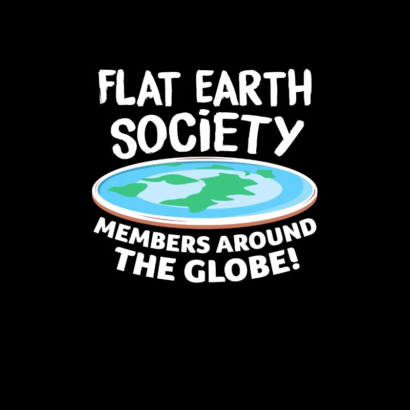 Flache Erde Flat Earth Verschwörung Geschenk
