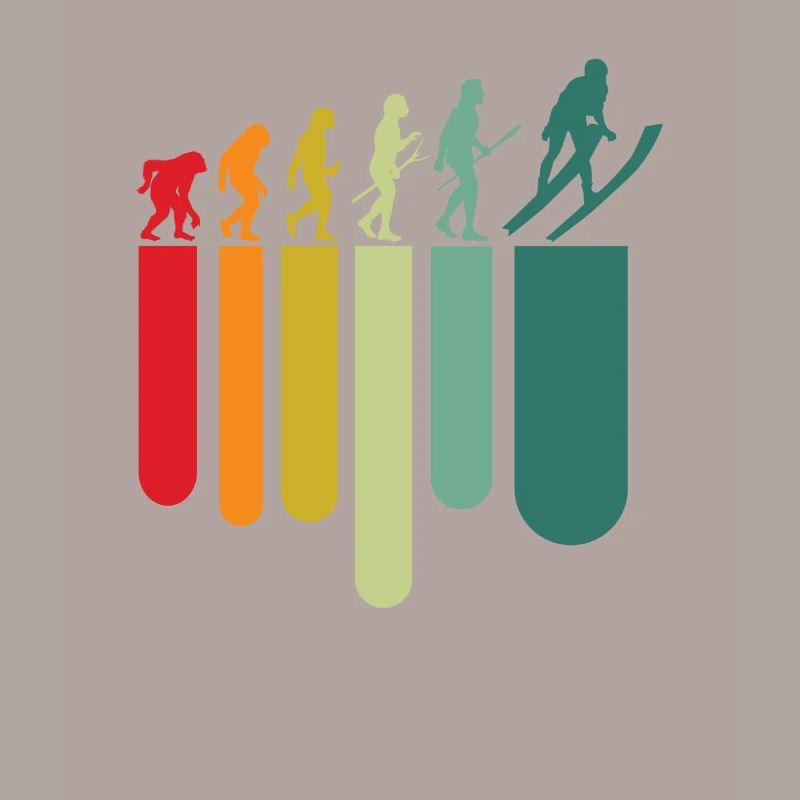 Vintage Ski Evolution