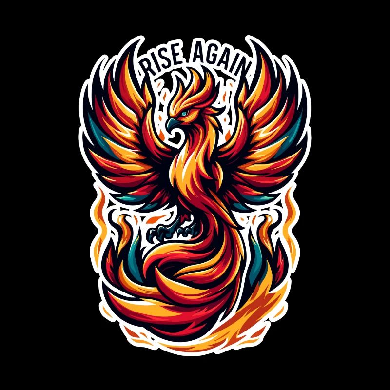 Rise Again - Phönix Illustration
