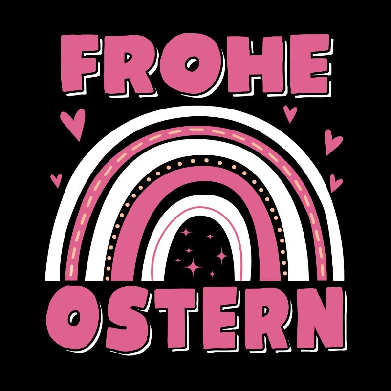 Frohe Ostern Regenbogen