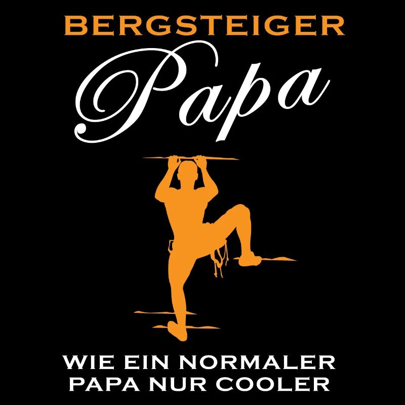 Bergsteiger Papa Spruch Klettern Geschenk Herren