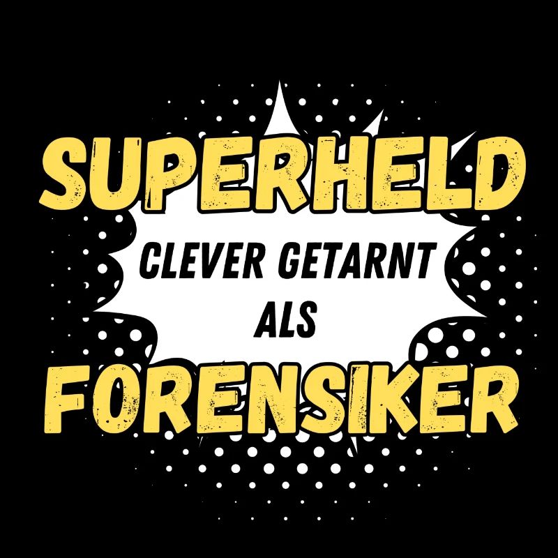 Superheld clever getarnt als Forensiker