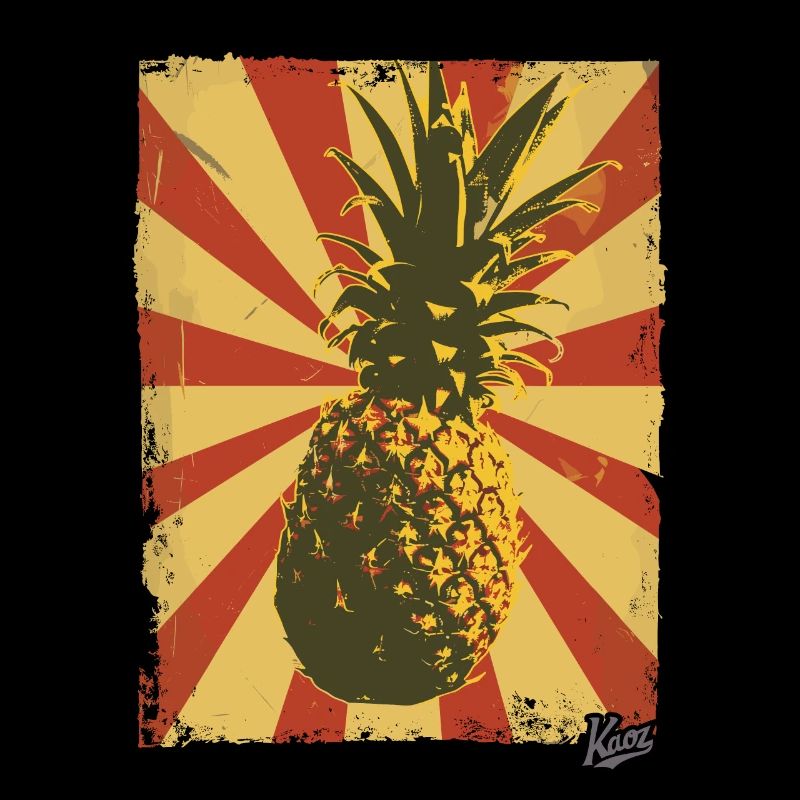 Propaganda-Stil Ananas