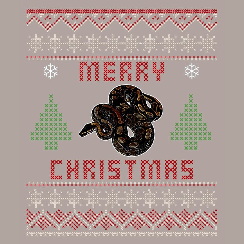 Ball Python Snake Owner Christmas Sweater