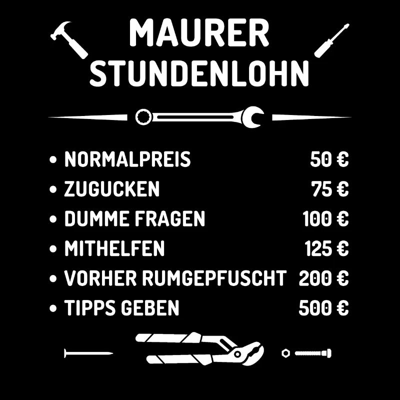 Maurer Stundenlohn