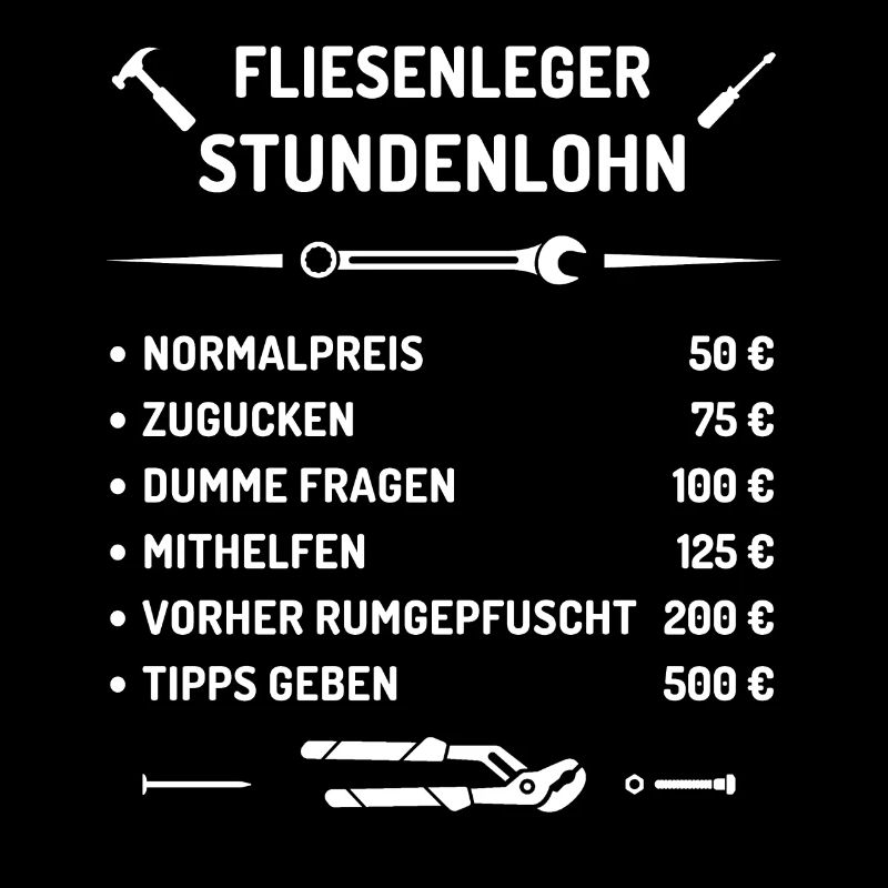 Fliesenleger Stundenlohn