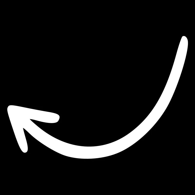 Arrow drawing sketch white