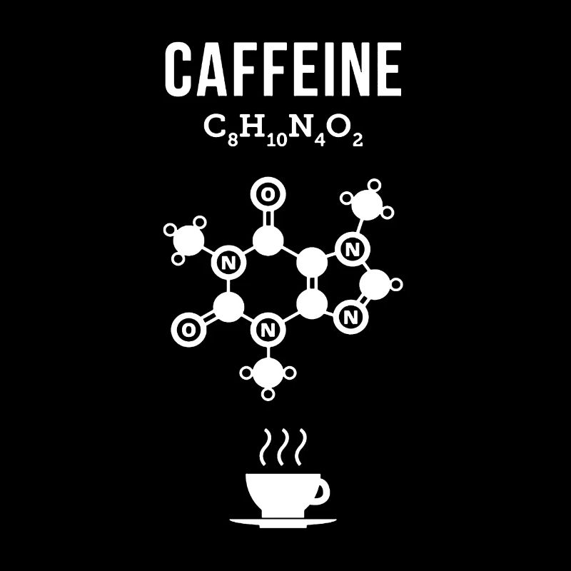 Coffee T-Shirt - Chemistry Caffeine Molecule Caffeine
