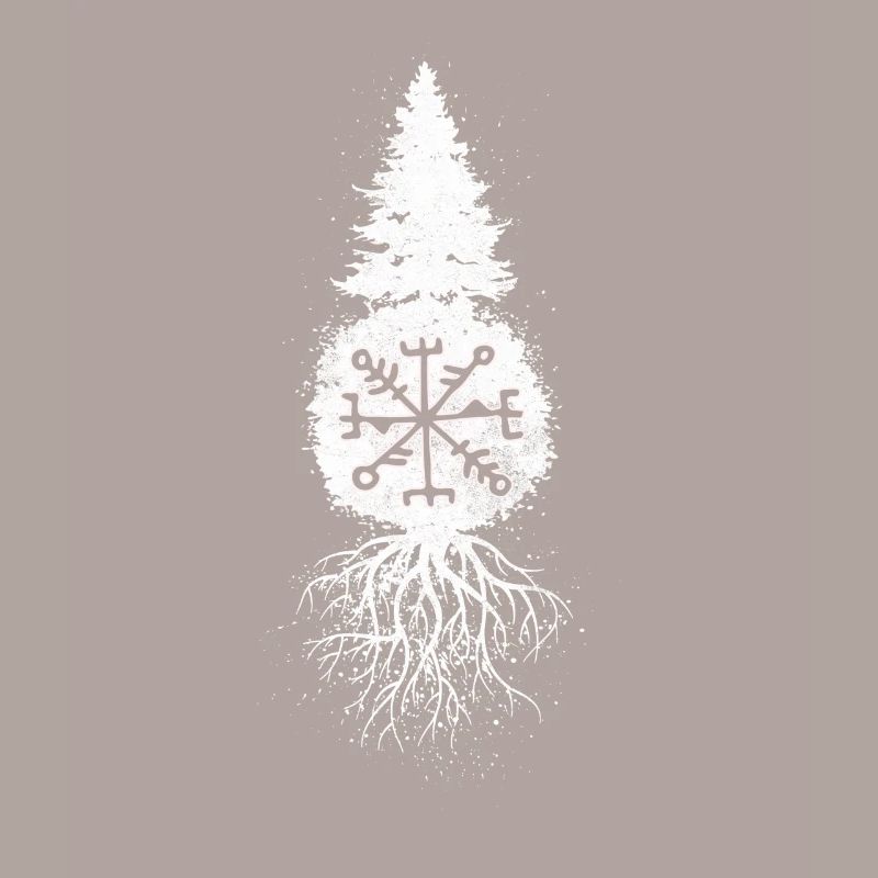 Wikinger Kompass, Vegvisir, Runen Geschenkidee